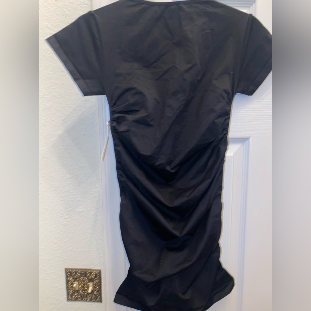 NWT BLANQI EVERYDAY BLACK CAP SLEEVE MIDI MATERNITY DRESS💕🖤💖 SIZE SMALL - Picture 6 of 10